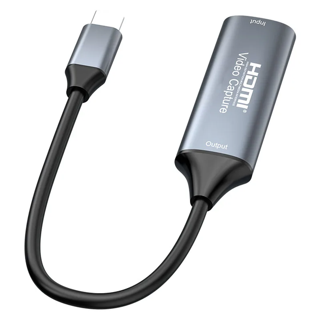 Карта захвата видео HDMI → USB Type-C 4K 30 Гц, адаптер для оцифровки HDMI Video Capture card 1080p 60 Гц (HDMI to Type-C USB3.0) - изображение 3