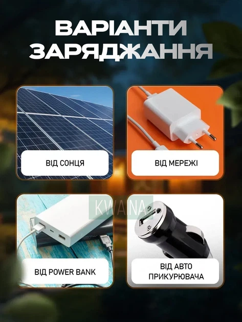 Аккумуляторный светодиодный прожектор 30 Вт с солнечной панелью, Power Bank, 3600 мА·ч, IP65 - изображение 7