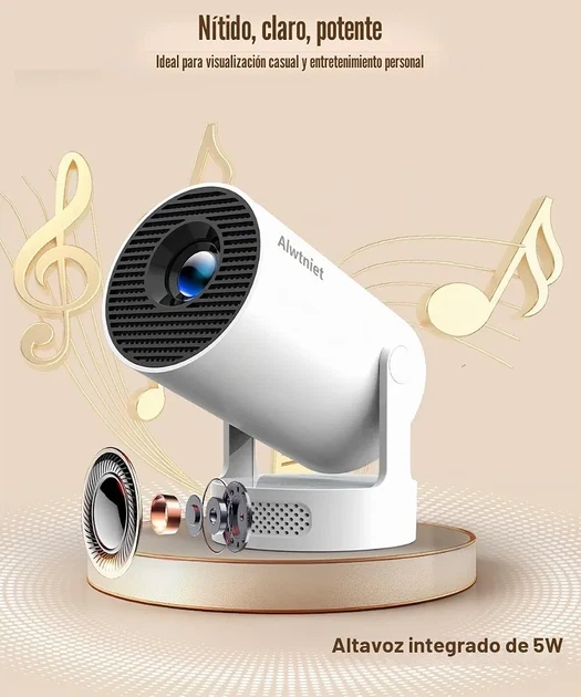 Мини-проектор Alwtniet HY300Pro+ для спальни, просмотра фильмов - изображение 3