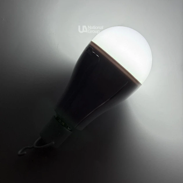 Лампочка з акумулятором аварійна E27 світлодіодна 20Вт New Emergency Lamp, автономна енергозберігаюча акумуляторна LED-лампочка при відключенні світла для дому, квартири, офісу, дачі, холодне біле світло, NEL-27 - зображення 7