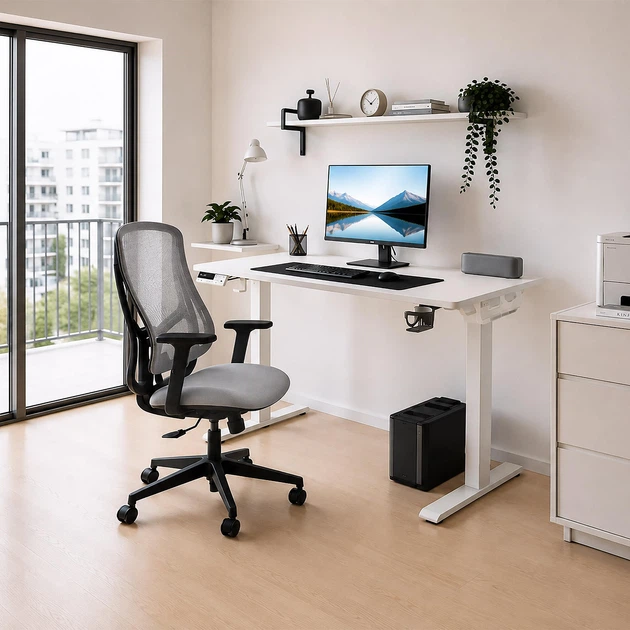 Крісло Mealux Flow Lite Fabric Grey (арт. HF-B20 F/G) - Фото 2 Крісло Mealux Flow Lite Fabric Grey (арт. HF-B20 F/G) - изображение 2