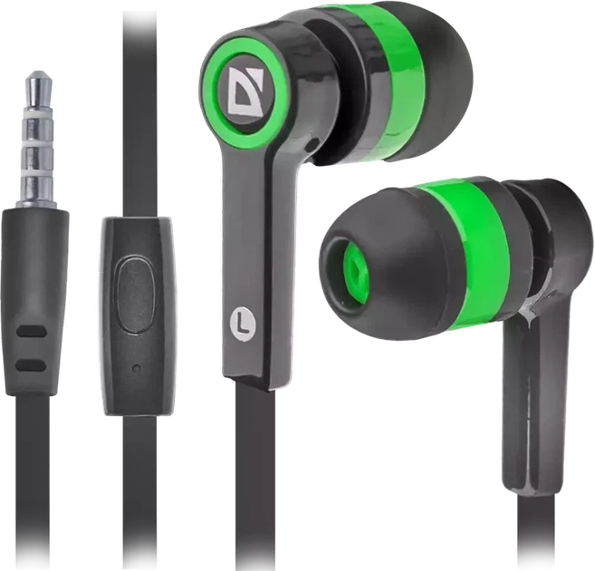 Навушники Defender Pulse 420 Black-Green (63422) - Фото 1 Навушники Defender Pulse 420 Black-Green (63422) - зображення 1