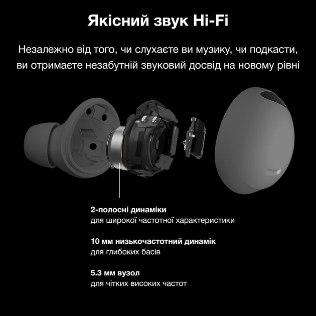 Навушники Inspire Buds2 Pro Black - зображення 4