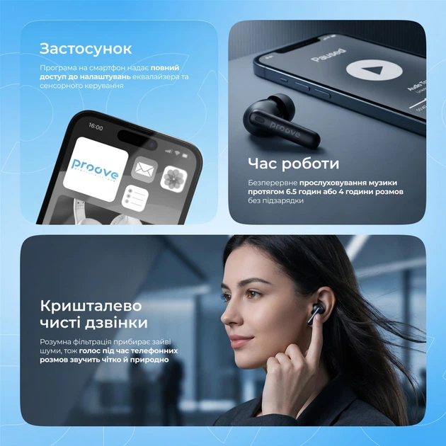 Навушники Proove Digital Pro TWS Black (612140001) - зображення 6