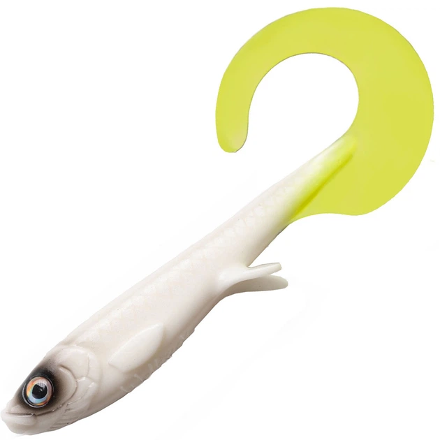 Силікон Wolfcreek Lures Curly 22 220mm+tail 75g #C021 White Baitfish - Фото 1 Силікон Wolfcreek Lures Curly 22 220mm+tail 75g #C021 White Baitfish - зображення 1