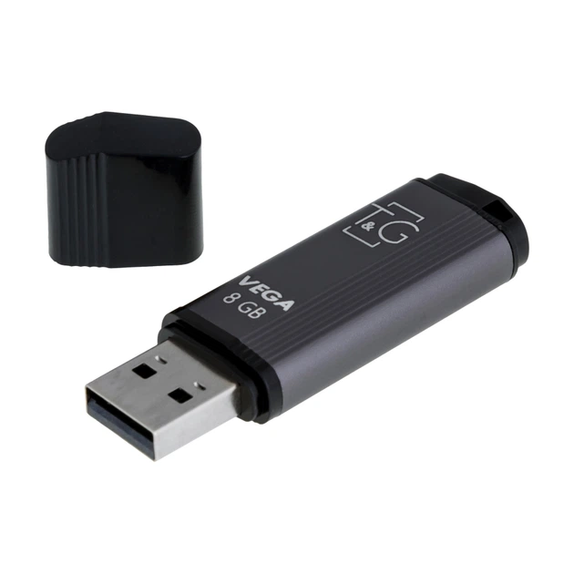 USB флеш-накопичувач T&G 8gb Vega 121 Стальний - Фото 1 USB флеш-накопичувач T&G 8gb Vega 121 Стальний - зображення 1