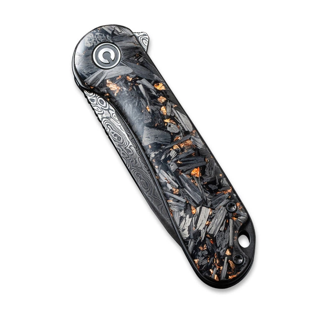 Нож складной карманный Civivi Elementum, (7.5 см) Damascus / Carbon Fiber - изображение 4