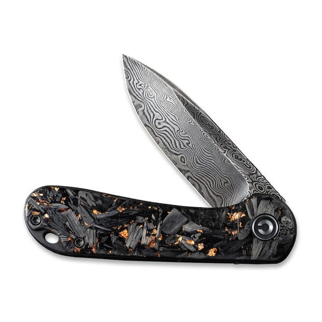 Нож складной карманный Civivi Elementum, (7.5 см) Damascus / Carbon Fiber - изображение 5