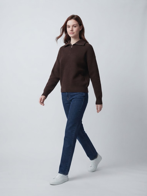 Свитер женский OneSize Коричневый M@C (725572-OneSize) - изображение 4