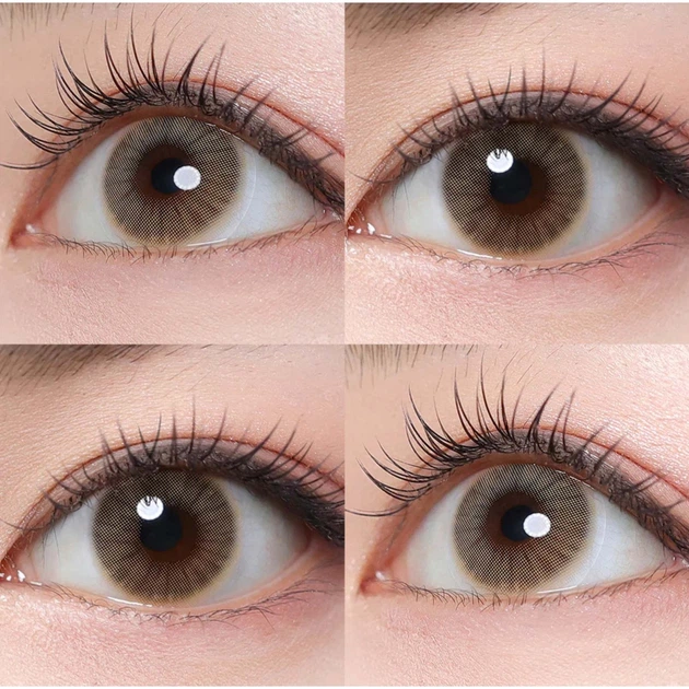 Карие контактные линзы с диоптриями ELITE Lens Айс Браун 2 шт. -5.50 - изображение 3