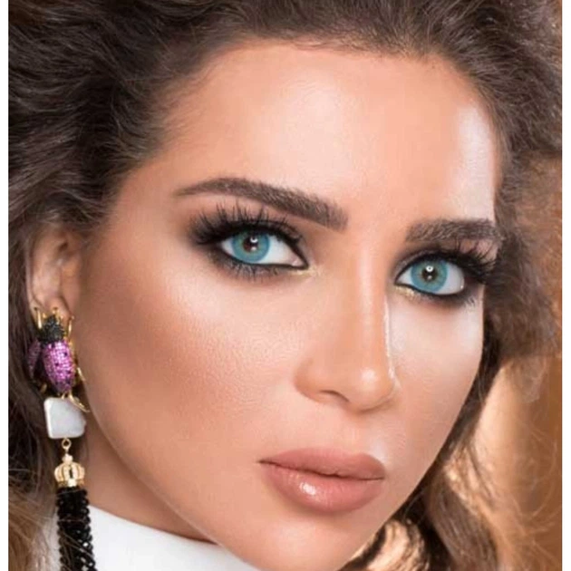 Зеленые контактные линзы с диоптриями ELITE Lens Айс Колд 2 шт. -4.0 - изображение 2