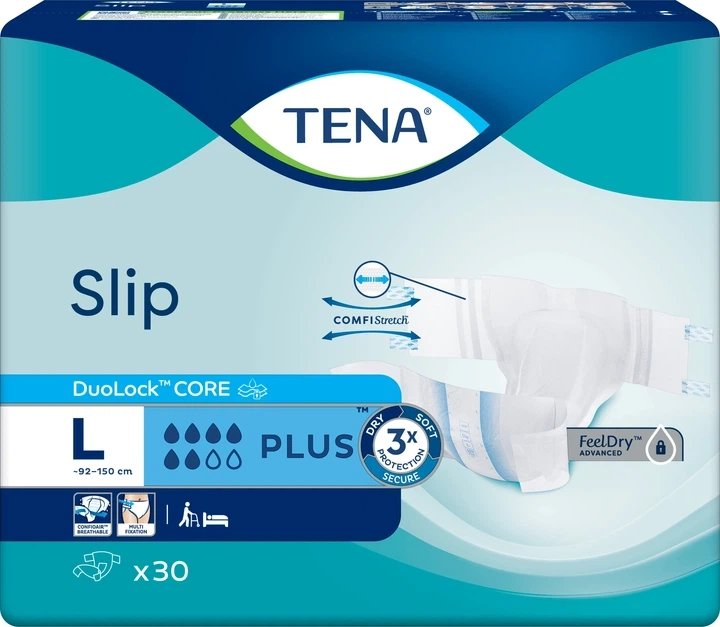 Подгузники для взрослых Tena Slip Plus Large 30 шт. - изображение 2