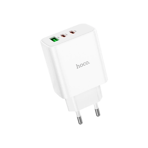 Мережевий зарядний пристрій HOCO C126A Pure power PD40W three-port(2C1A) charger - Фото 4 Мережевий зарядний пристрій HOCO C126A Pure power PD40W three-port(2C1A) charger - изображение 4