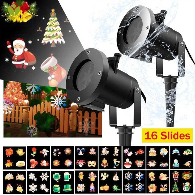 Лазерний проектор Christmas Laser Projector 16 картриджів - Фото 3 Лазерний проектор Christmas Laser Projector 16 картриджів - зображення 3