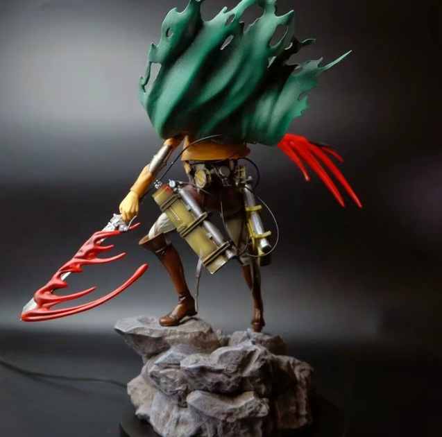 Коллекционная аниме фигурка Леви Акерман Атака Титанов (Levi Ackerman Attack on Titan) с эффектом битвы и плащом Разведкорпуса, 35 см - Фото 4 Коллекционная аниме фигурка Леви Акерман Атака Титанов (Levi Ackerman Attack on Titan) с эффектом битвы и плащом Разведкорпуса, 35 см - изображение 4