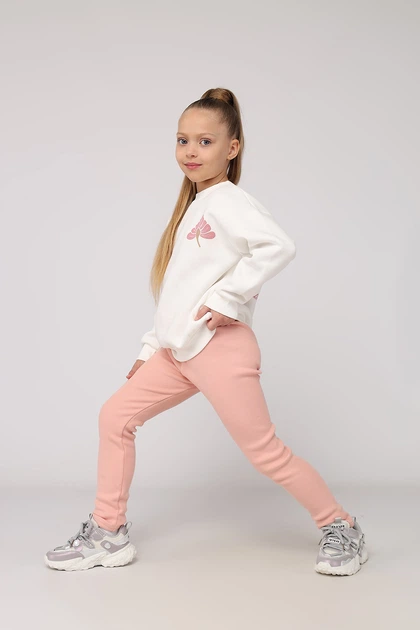 Лосини для дівчинки Lizi KIDS персиковий 152 ЦБ-00285792 - зображення 2