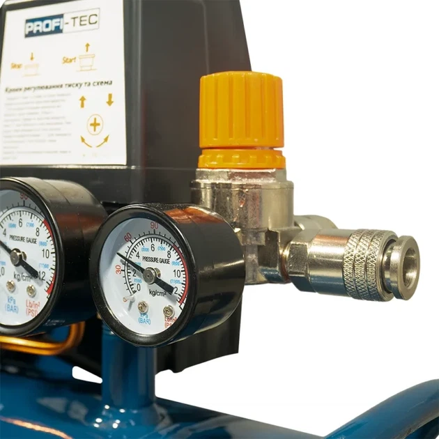 Компресор масляний PROFI-TEC OC-100V2 (100 л, 2.2 кВт, 415 л/хв) (007820) - изображение 4