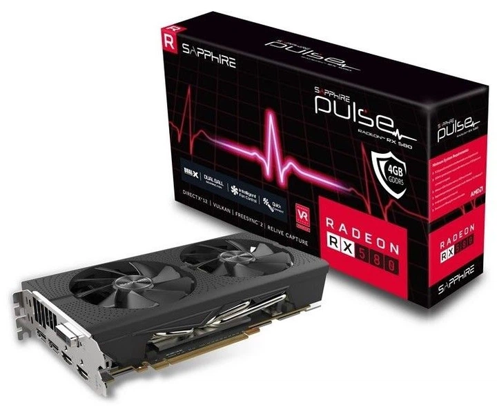 Відеокарта Sapphire AMD Radeon RX 580 Pulse 4GB GDDR5 (11265-09), Б/в - изображение 4