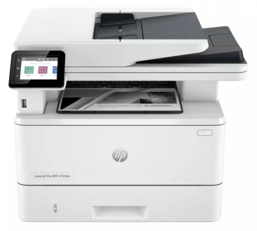 МФУ лазерное ч/б A4 HP LaserJet Pro 4103dw, Grey (2Z627A) - Фото 2 МФУ лазерное ч/б A4 HP LaserJet Pro 4103dw, Grey (2Z627A) - изображение 2