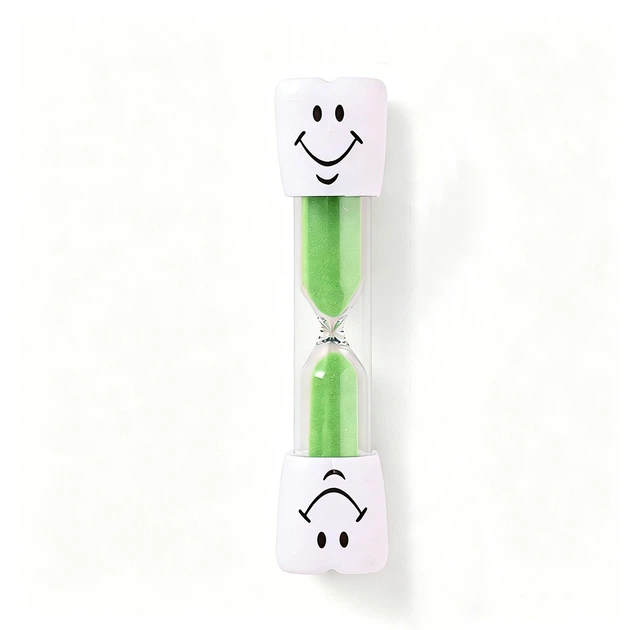 Пісочний годинник 3 хвилини Зубик з посмішкою Tooth Hourglass Timer Green - зображення 2
