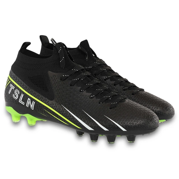 Бутси футбольні дитячі з носком SP-Sport Active 888-1 розмір 40 Black-Neon Green - зображення 3