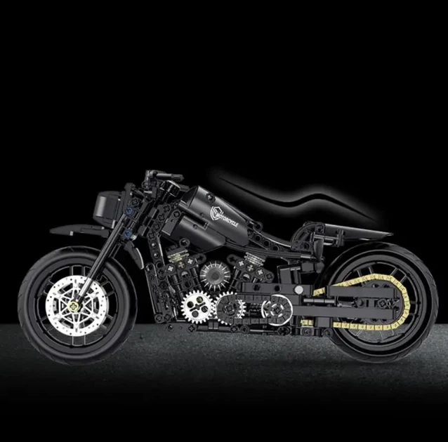 Конструктор мотоцикл Raceforge Harley Davidson черный 538 деталей - Фото 4 Конструктор мотоцикл Raceforge Harley Davidson черный 538 деталей - изображение 4