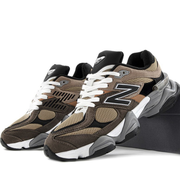 Кроссовки женские и мужские N Bal 9060 Brown Black Grey / кроссовки Нью Беланс 9060 коричневые черные серые 37 - Фото 1 Кроссовки женские и мужские N Bal 9060 Brown Black Grey / кроссовки Нью Беланс 9060 коричневые черные серые 37 - изображение 1
