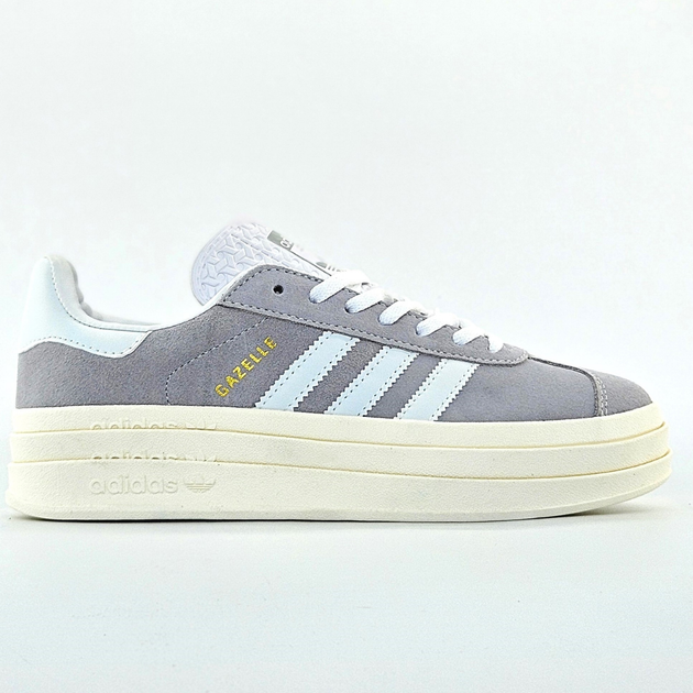 Кроссовки женские Adi Gazelle Bold Platform Grey White / кеды Ади Газель болд серые белые 39 - Фото 1 Кроссовки женские Adi Gazelle Bold Platform Grey White / кеды Ади Газель болд серые белые 39 - изображение 1