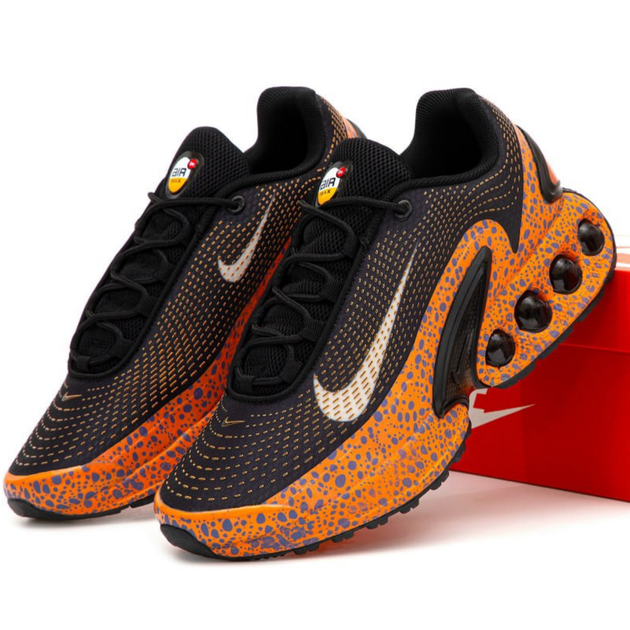 Кросівки жіночі і чоловічі Ni Air Max Dn Safari / Най аір макс ДН чорні з оранжевим 37 - Фото 1 Кросівки жіночі і чоловічі Ni Air Max Dn Safari / Най аір макс ДН чорні з оранжевим 37 - зображення 1