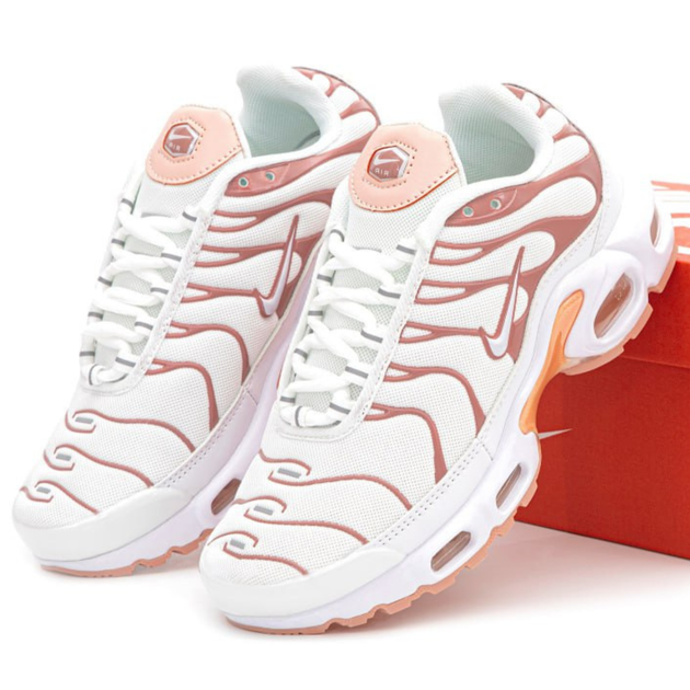 Кросівки жіночі Ni Air Max TN Plus White Coral / Най аір макс тн плюс білі з рожевим 38 - Фото 1 Кросівки жіночі Ni Air Max TN Plus White Coral / Най аір макс тн плюс білі з рожевим 38 - зображення 1