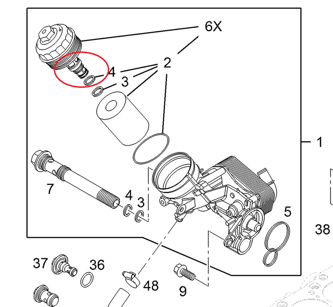 Клапан корпуса масляного фильтра Opel 1.7 CDTI 98073537, 5650381 - изображение 6