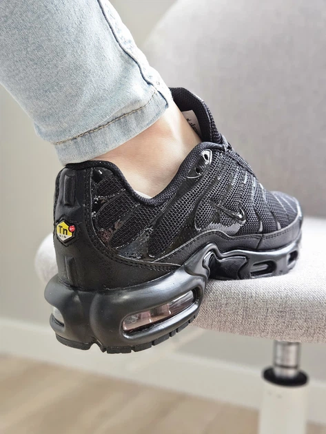 Кросівки жіночі та чоловічі Ni air max TN plus black / Найк-авір макс ТН плюс чорні 36 - Фото 8 Кросівки жіночі та чоловічі Ni air max TN plus black / Найк-авір макс ТН плюс чорні 36 - зображення 8