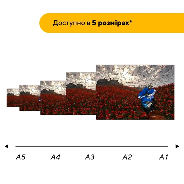 Дерев'яний фігурний пазл Польова аномалія, А1, Картонна коробка 500+ елементів - Фото 2 Дерев'яний фігурний пазл Польова аномалія, А1, Картонна коробка 500+ елементів - изображение 2