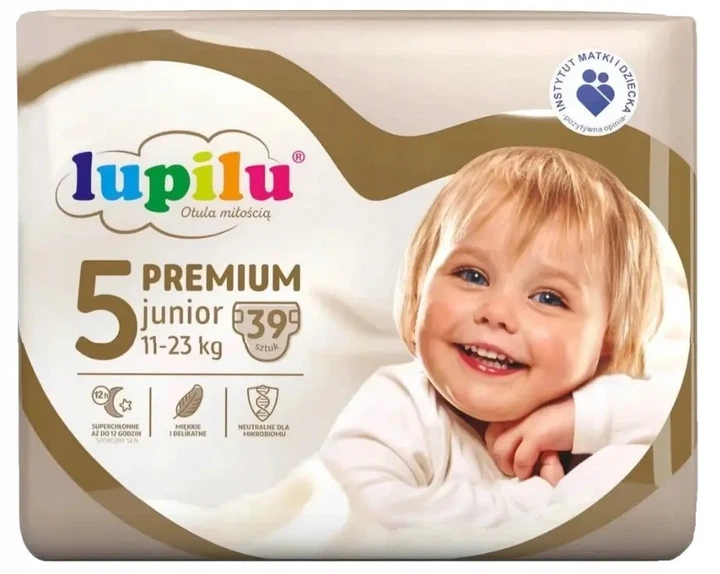 Підгузки памперси Lupilu Premium Розмір 5 (11-23 кг) 39 шт - изображение 2