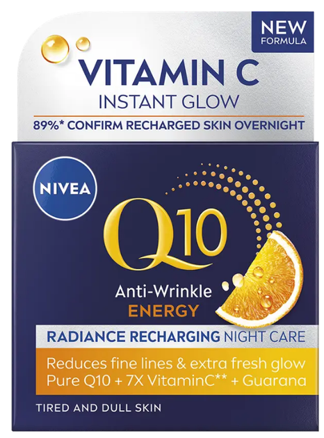 Krem do twarzy NIVEA Q10 Energy przeciwzmarszczkowy 50 ml (9005800379722/9005800390772) - Zdjęcie 3 Krem do twarzy NIVEA Q10 Energy przeciwzmarszczkowy 50 ml (9005800379722/9005800390772) - obraz 3