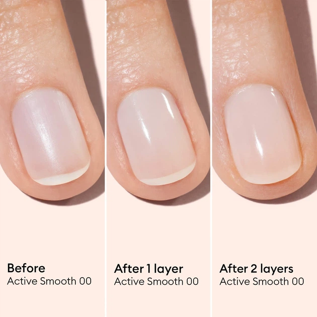 Лечебный лак для ногтей Manucurist Active Smooth 00 полупрозрачный, нюдовый с эффектом CC-полировки - изображение 2