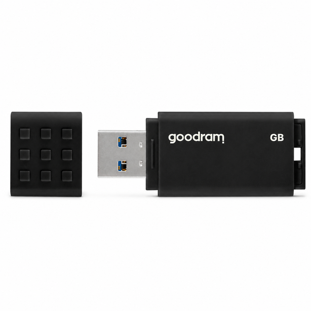 Флеш-память USB GoodRAM UME3-2560K0R11 256GB USB 3.2 пластик Чорний - Фото 3 Флеш-память USB GoodRAM UME3-2560K0R11 256GB USB 3.2 пластик Чорний - зображення 3