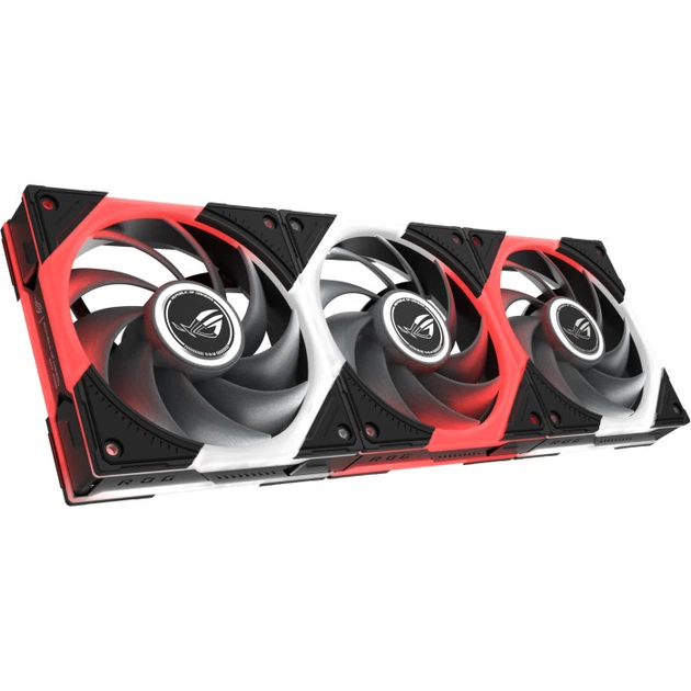 Вентилятор для корпусу ASUS ROG Eurux GR120 FAN 3 pack 120 мм 2600 об/хв ARGB Black (90DA00J0-B09020) - зображення 2