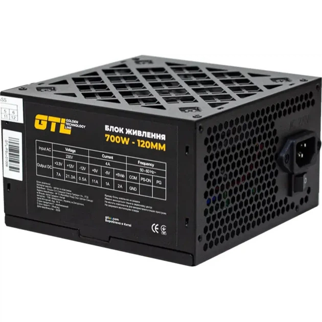 Блок питания GTL GTL-700-120 700W вентилятор 120 мм Black - изображение 2