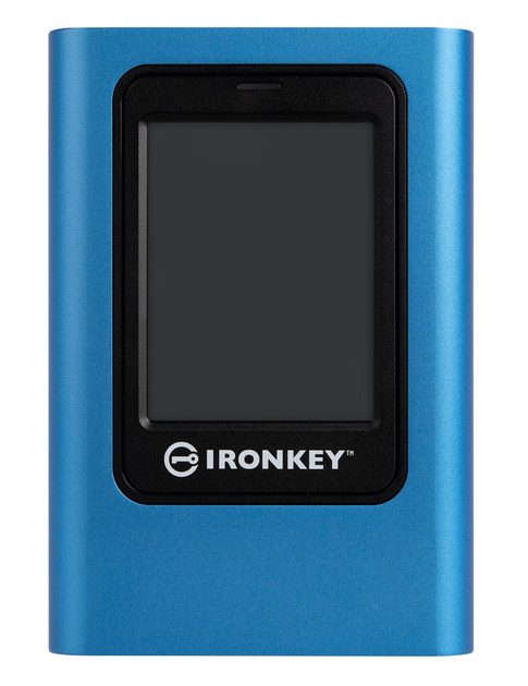 Портативний SSD Kingston IronKey Vault Privacy 80 960 ГБ USB 3.2 Gen 1 Type-C (IKVP80ES/960G), синій - изображение 5