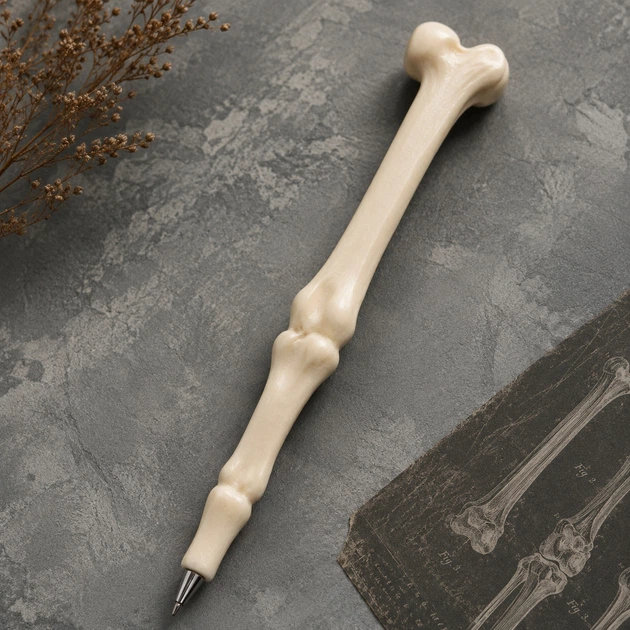 Ручка шариковая «Bone Pen» суставная кость бежевая - изображение 2