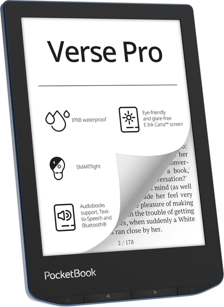 Електронна книга PocketBook Verse Pro Azure - изображение 2