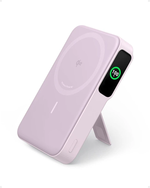 Повербанк (Powerbank) Anker MagGo 10K 10000mAh 15W Qi2 Violet (A16540V1) - Фото 1 Повербанк (Powerbank) Anker MagGo 10K 10000mAh 15W Qi2 Violet (A16540V1) - изображение 1