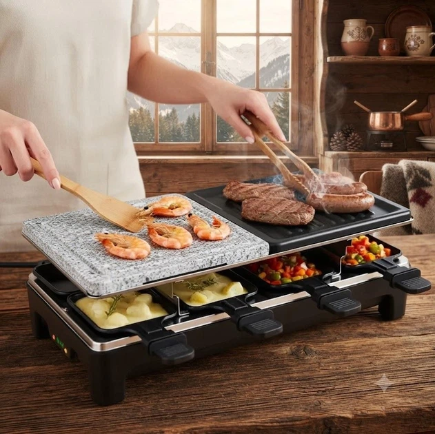 Электрогриль открытый Cheese Grill Machine R.5425 RAF с антипригарным покрытием 1500 Вт. - изображение 4
