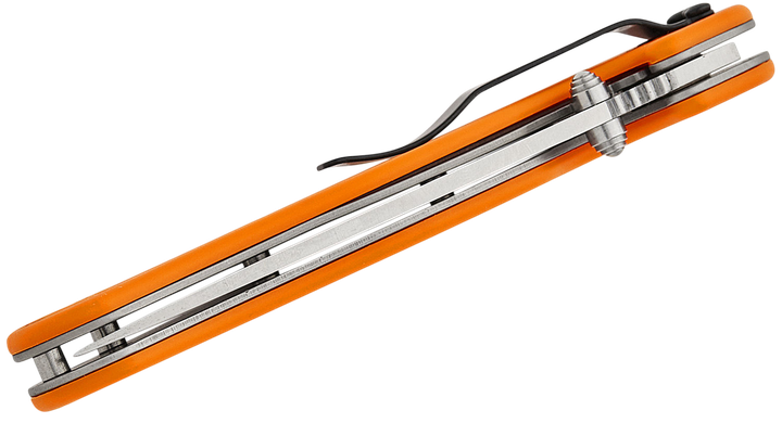 Ніж складаний Ontario Knife RAT I Linerlock, лезо Plain Satin D2, руківя Orange GFN, Тайвань, ON8867OR - Фото 9 Ніж складаний Ontario Knife RAT I Linerlock, лезо Plain Satin D2, руківя Orange GFN, Тайвань, ON8867OR - изображение 9
