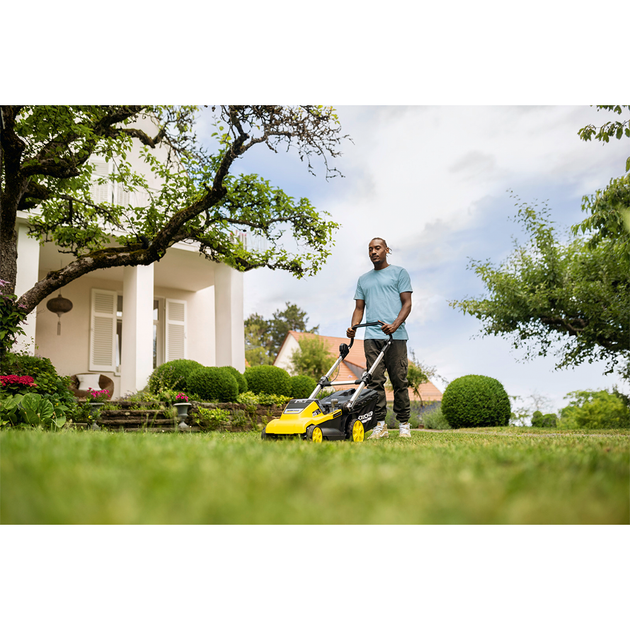 Газонокосарка акумуляторна Karcher LMO 5-18 Dual 36V ширина 41 см 3500 об/хв 45 л без АКБ та ЗП Yellow/Black - зображення 7