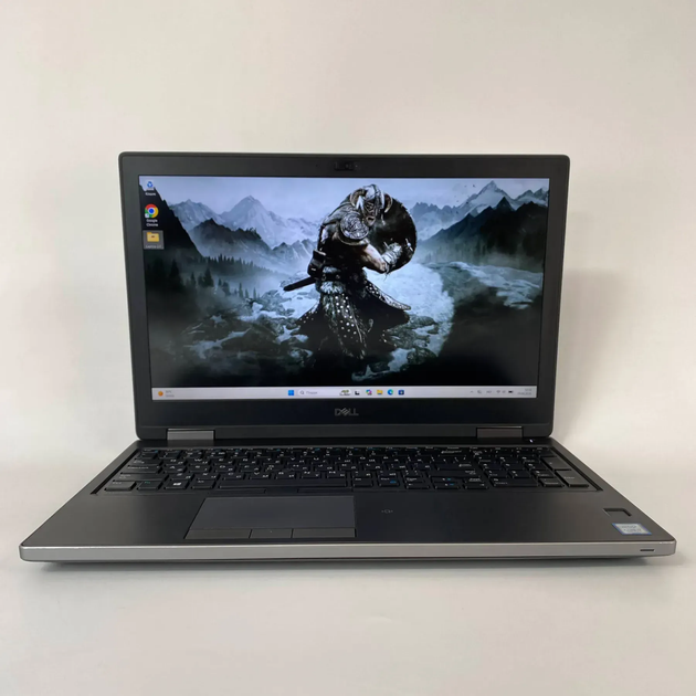Мобильная рабочая станция Б-класс Dell Precision 7540 / 15.6" (1920x1080) IPS / Intel Core i7-9750H (6 (12) ядер по 2.6 - 4.5 GHz) / 16 GB DDR4 / 512 GB SSD / nVidia Quadro RTX 3000, 6 GB GDDR6, 192-bit / WebCam / TouchID б/у + Подарок Мышь / USB - изображение 2