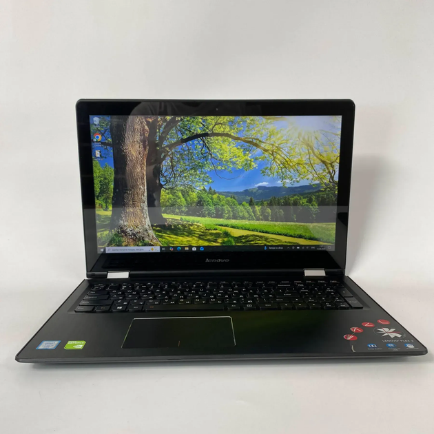 Ноутбук-трансформер Б-класс Lenovo Flex 3 1580 2in1 / 15.6" (1920x1080) IPS Touch / Intel Core i7-6500U (2 (4) ядра по 2.5 - 3.1 GHz) / 8 GB DDR3 / 240 GB SSD / nVidia GeForce 940M, 2 GB DDR3, 64-bit / WebCam б/у + Подарок Беспроводная мышь / USB - изображение 2