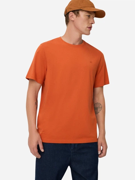 Футболка хлопковая длинная мужская Camel Active T-shirts 1/2 sleeves 409700-8T07-52 M Оранжевая (4063366347475) - Фото 4 Футболка хлопковая длинная мужская Camel Active T-shirts 1/2 sleeves 409700-8T07-52 M Оранжевая (4063366347475) - изображение 4