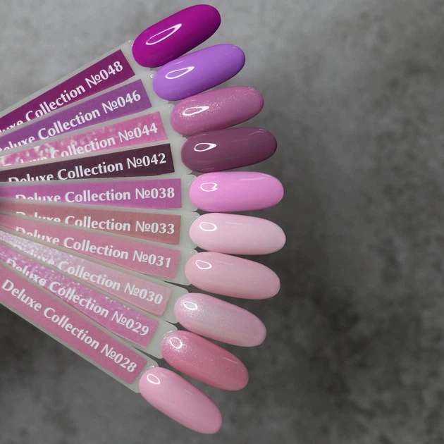 KOMILFO Deluxe Series №D031 HEMA/TPO free Гель-лак кремово-ліловий, 8 мл - Фото 2 KOMILFO Deluxe Series №D031 HEMA/TPO free Гель-лак кремово-ліловий, 8 мл - изображение 2